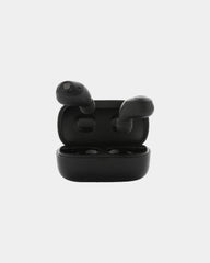 Auricolari plastica riciclata Palm Springs da personalizzare - Nero