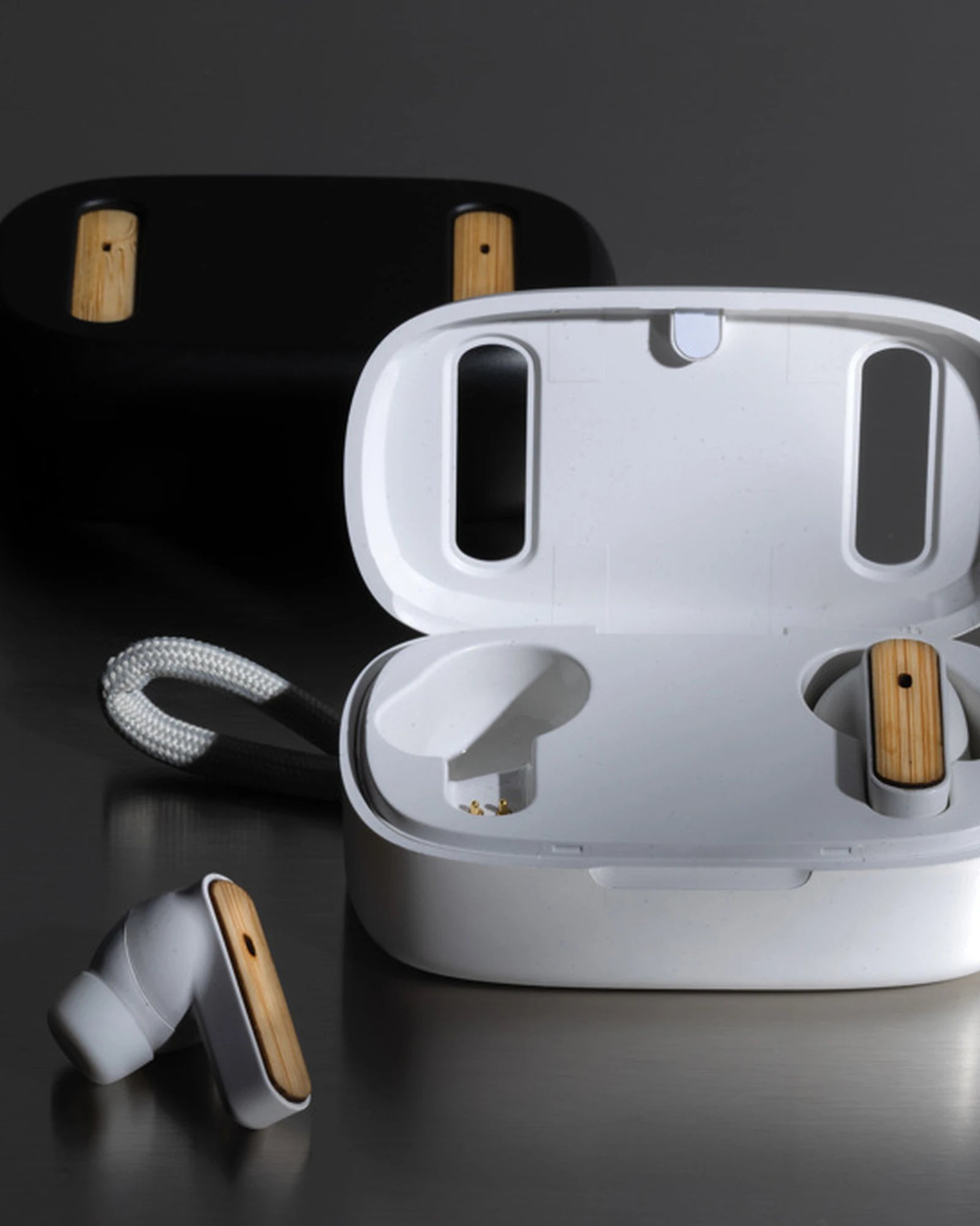 Auricolari riciclati RCS bambù BT 5.3 da personalizzare - 7