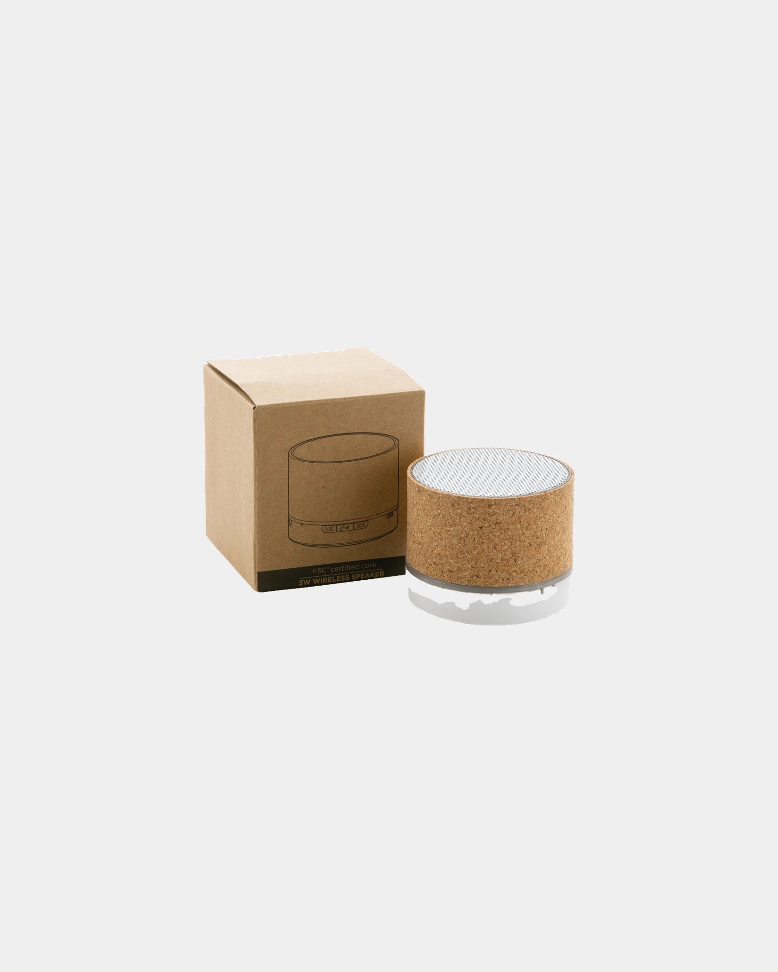 Speaker in sughero FSC 3W da personalizzare