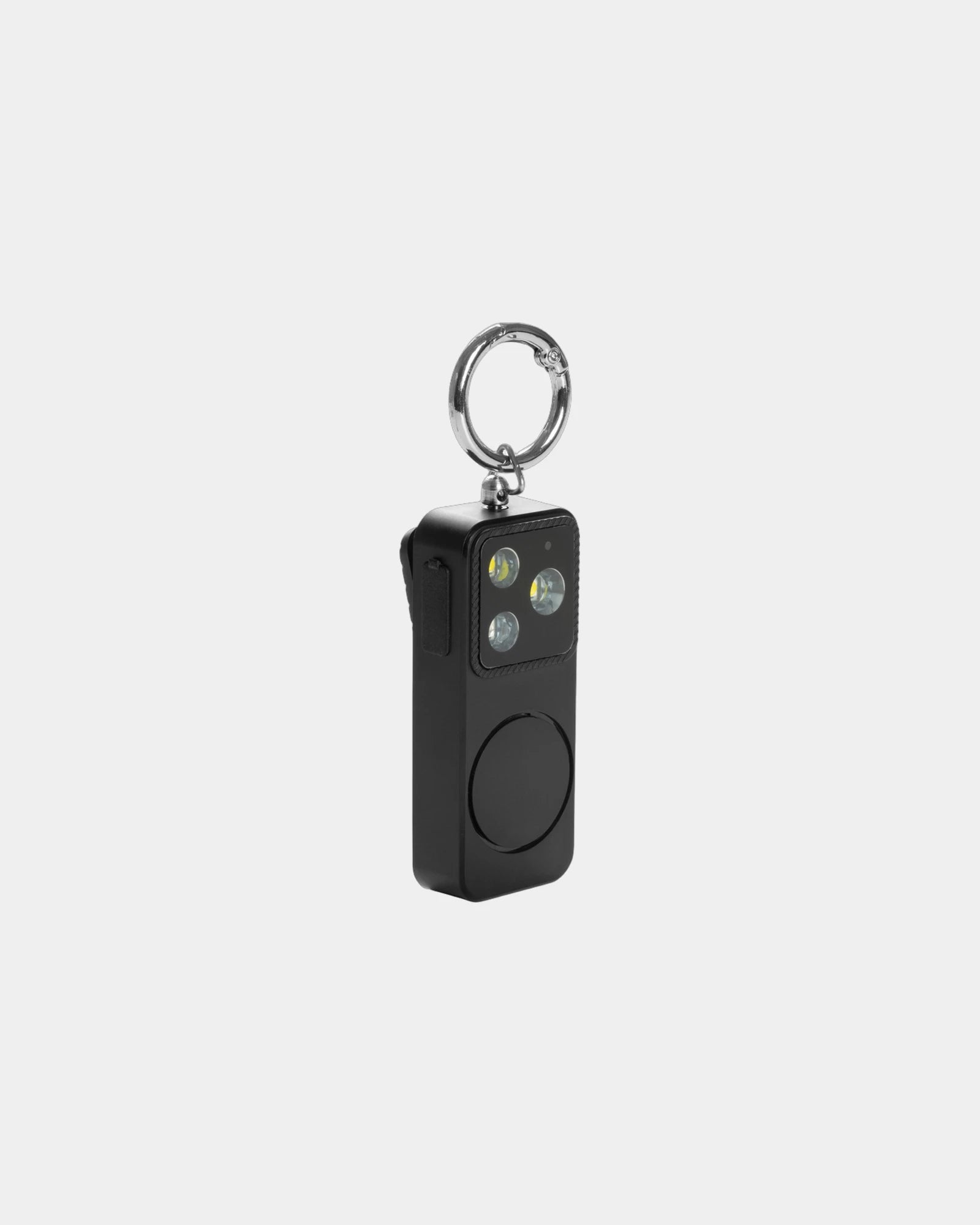 Allarme personale ABS riciclato USB-C da personalizzare - Nero