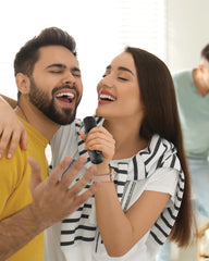Set karaoke doppio microfono ABS riciclato da personalizzare - 9