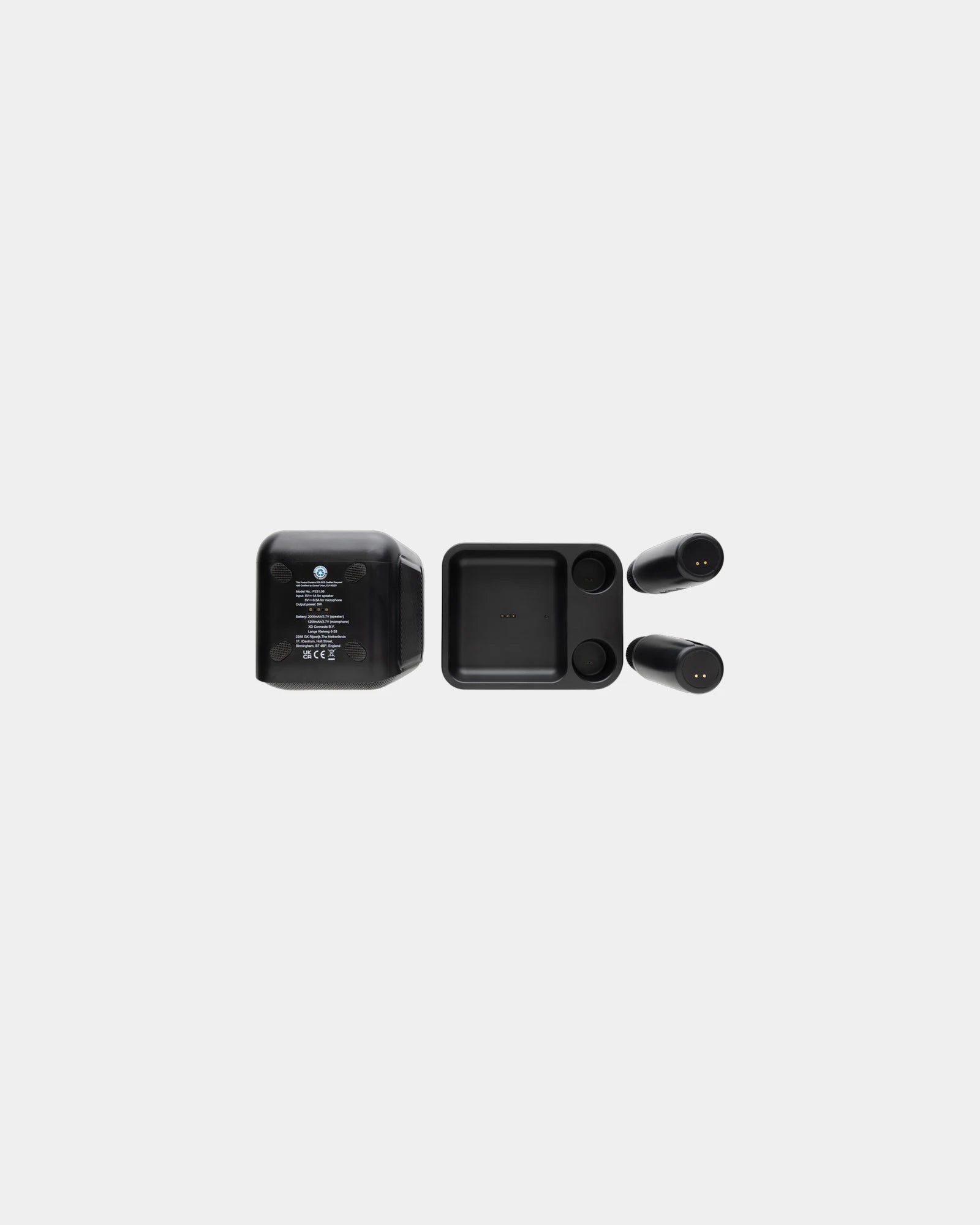Set karaoke doppio microfono ABS riciclato da personalizzare - 6