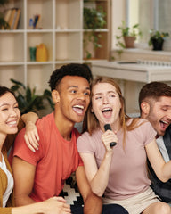 Set karaoke doppio microfono ABS riciclato da personalizzare - 8