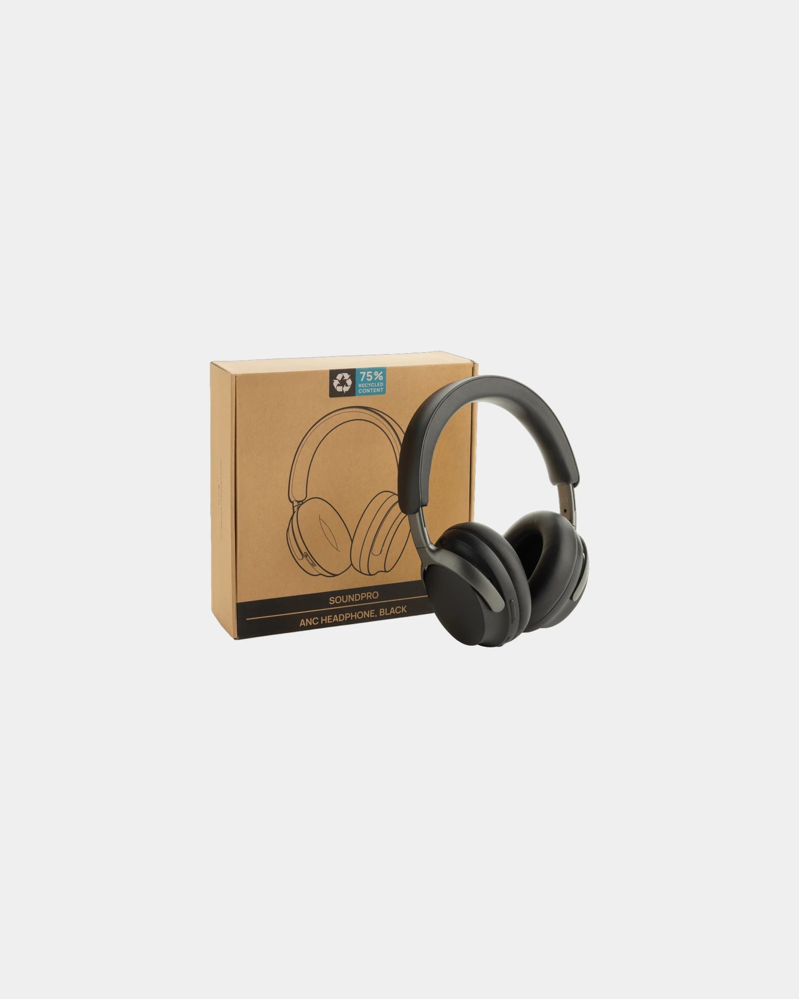 Cuffie ANC plastica riciclata RCS Soundpro da personalizzare - 1