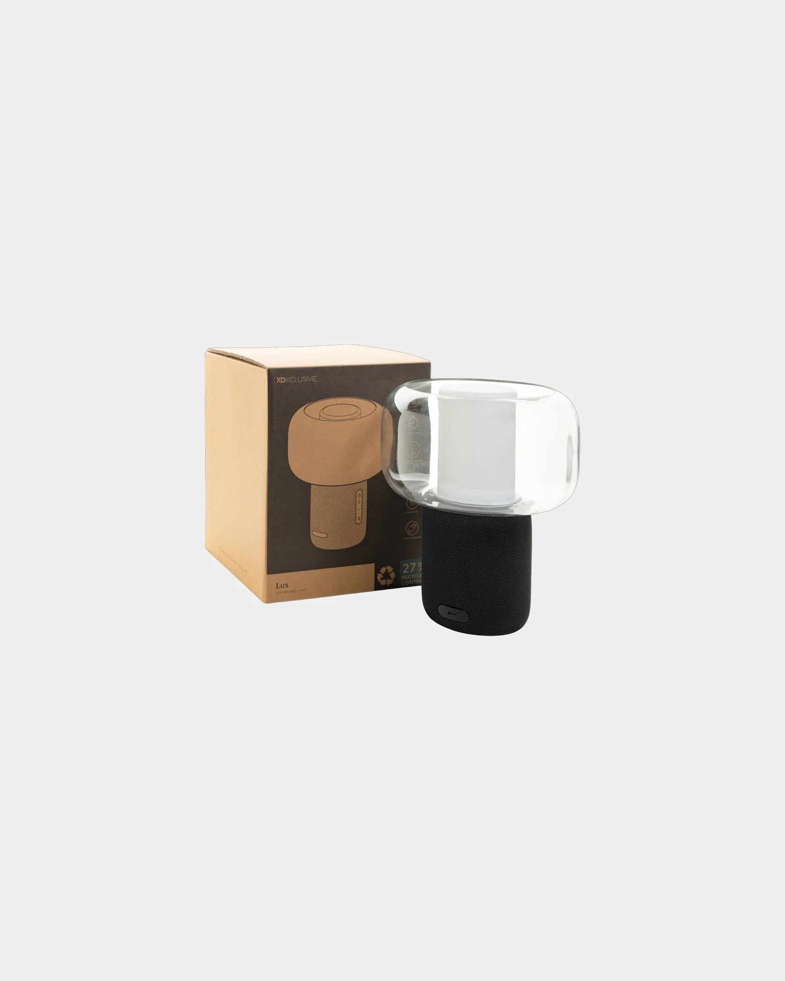 Speaker lampada plastica riciclata RCS da personalizzare - 1