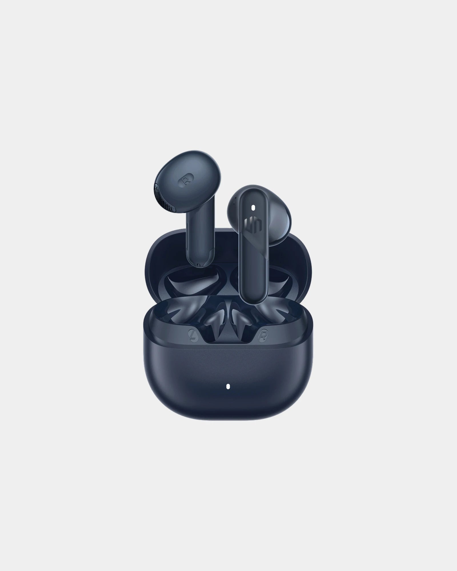 Auricolari plastica riciclata Santa Clara da personalizzare - Blu