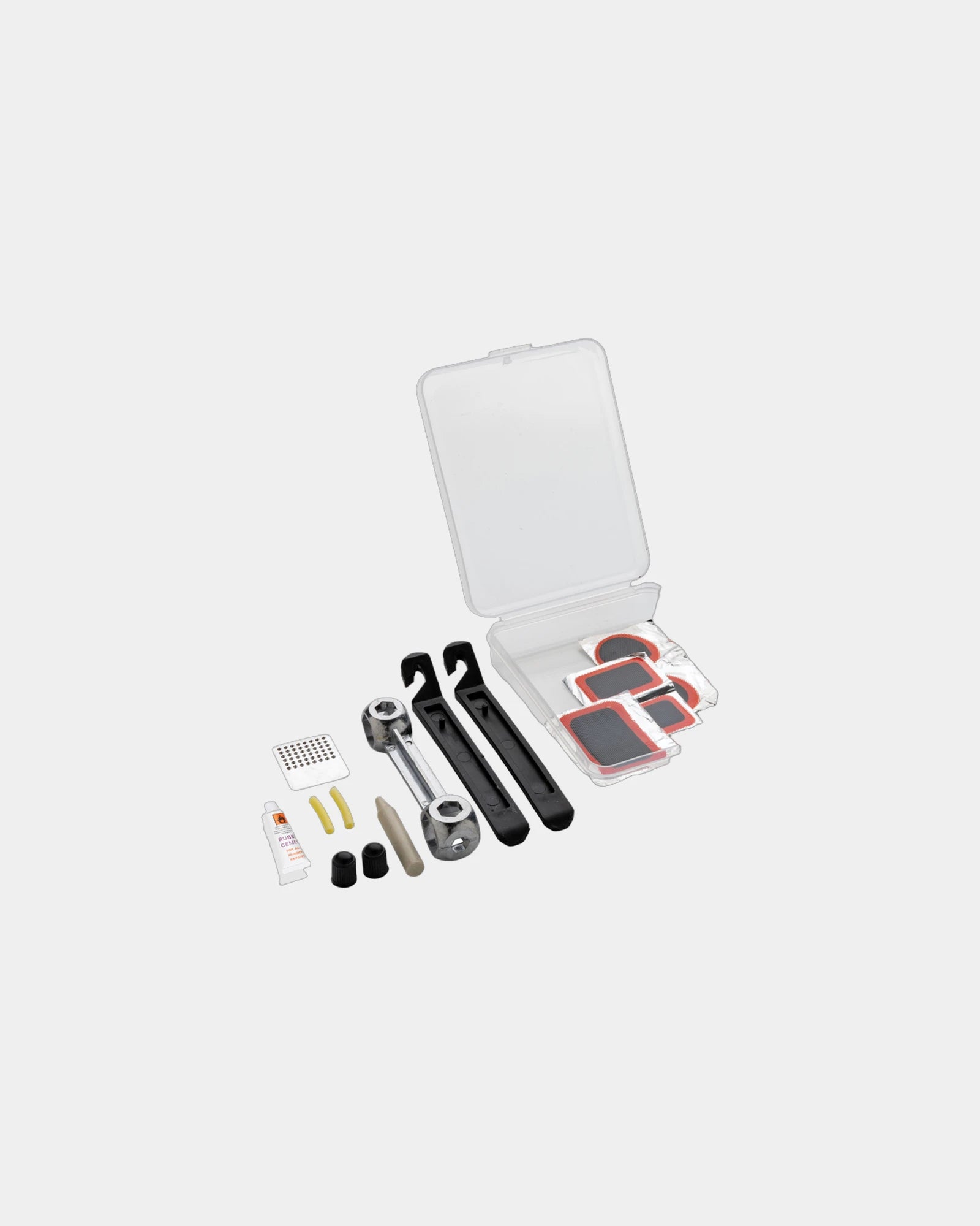 Kit riparazione bici compatto PP da personalizzare - Trasparente