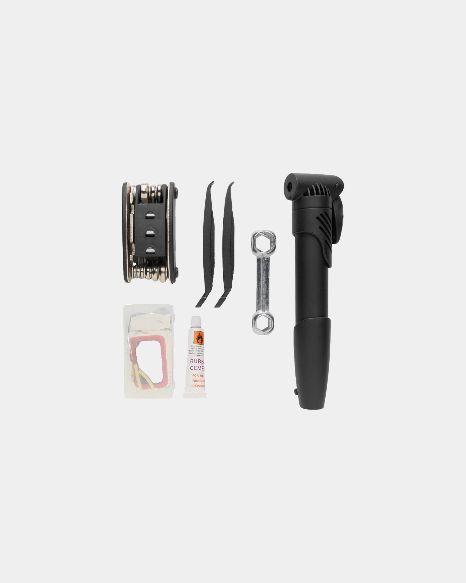 Kit riparazione bici 17 pezzi da personalizzare