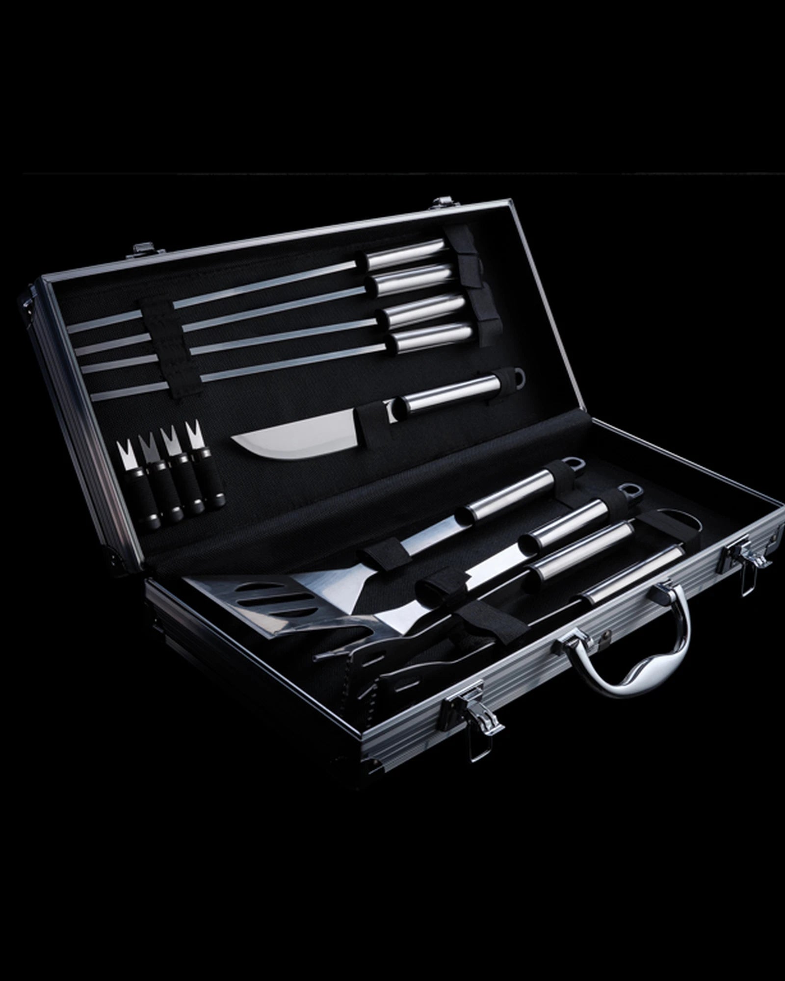 Set barbecue 12 pezzi acciaio inox personalizzato da personalizzare - 3
