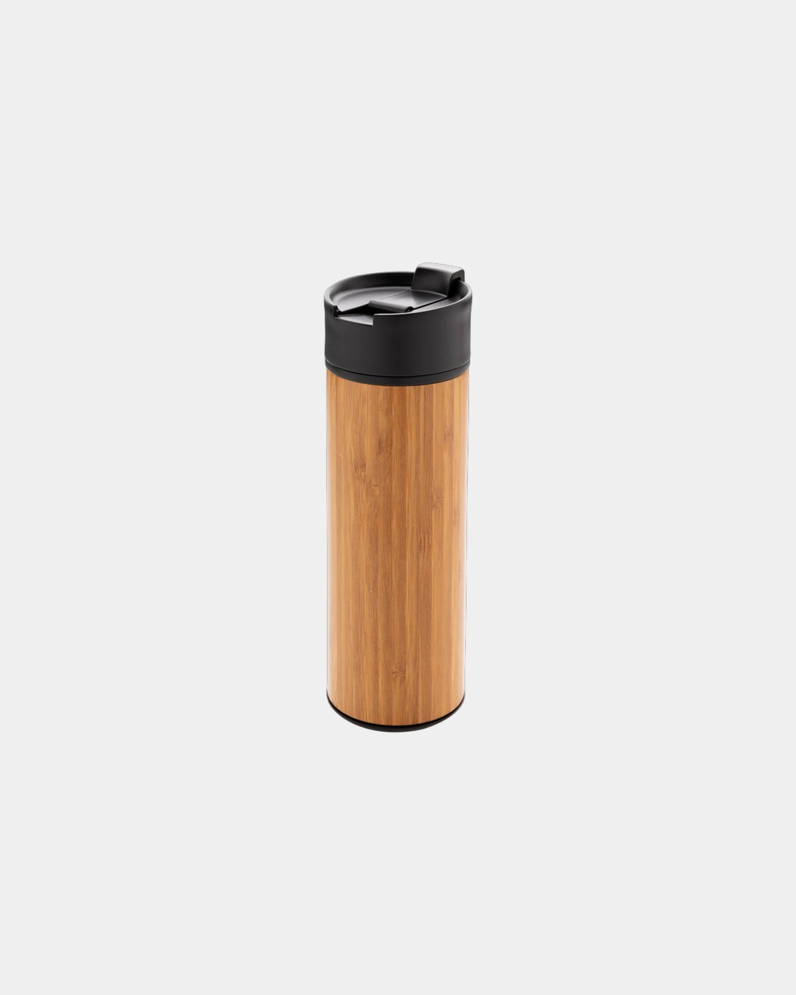 Mug termico bambù acciaio inox 450ml da personalizzare - Marrone