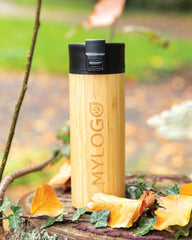 Mug termico bambù acciaio inox 450ml da personalizzare - 9