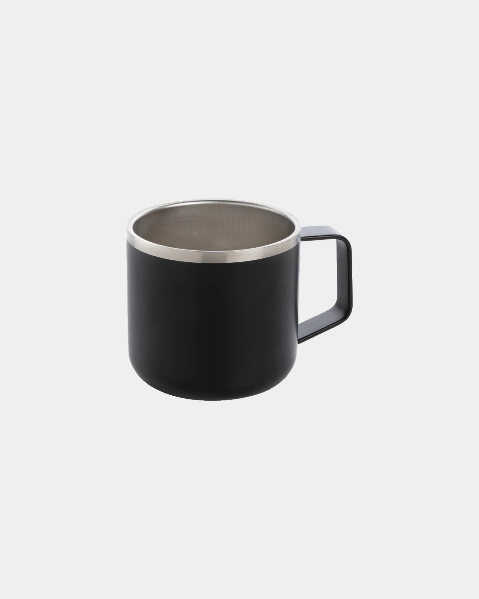 Tazza da campeggio acciaio inox 350ml da personalizzare - Nero