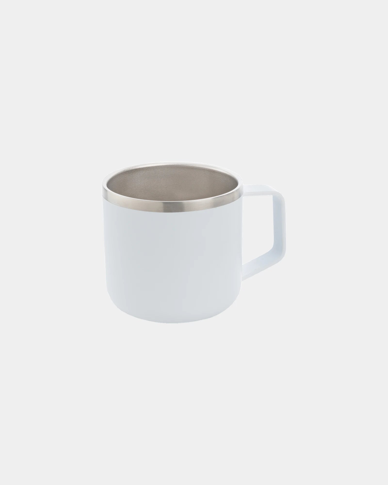 Tazza da campeggio acciaio inox 350ml da personalizzare - Bianco