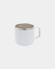 Tazza da campeggio acciaio inox 350ml da personalizzare - Bianco