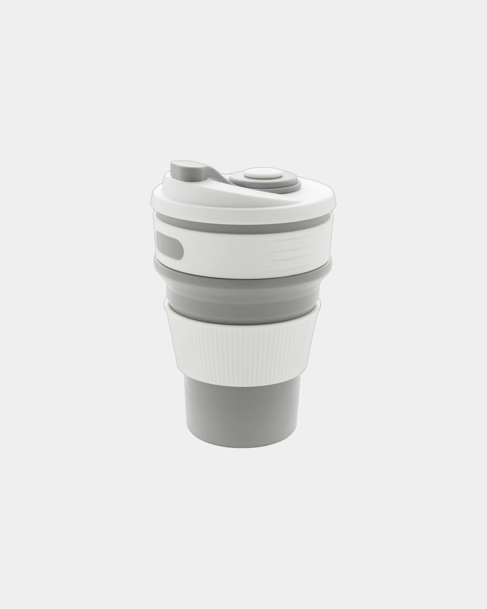 Mug pieghevole in silicone 350ml da personalizzare - Grigio