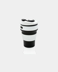 Mug pieghevole in silicone 350ml da personalizzare - Nero