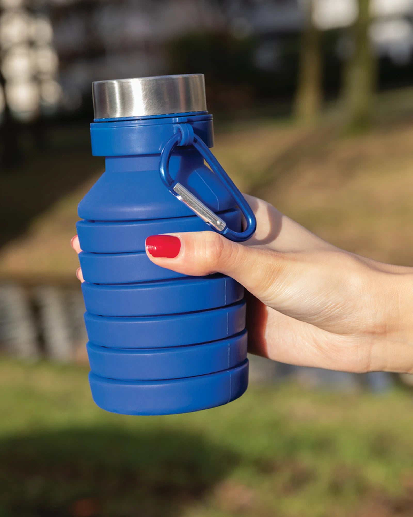 Borraccia pieghevole silicone 550ml da personalizzare - 11