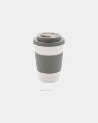 Mug riutilizzabile PP 270ml con coperchio da personalizzare - Grigio
