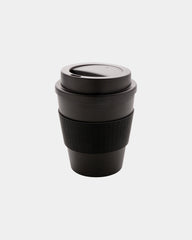 Mug PP riciclabile 350ml coperchio a vite da personalizzare - Nero