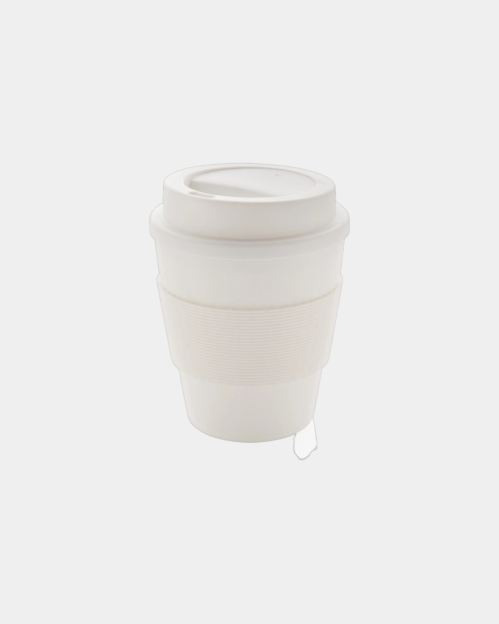 Mug PP riciclabile 350ml coperchio a vite da personalizzare - Bianco