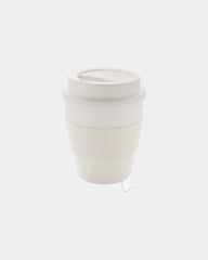 Mug PP riciclabile 350ml coperchio a vite da personalizzare - Bianco