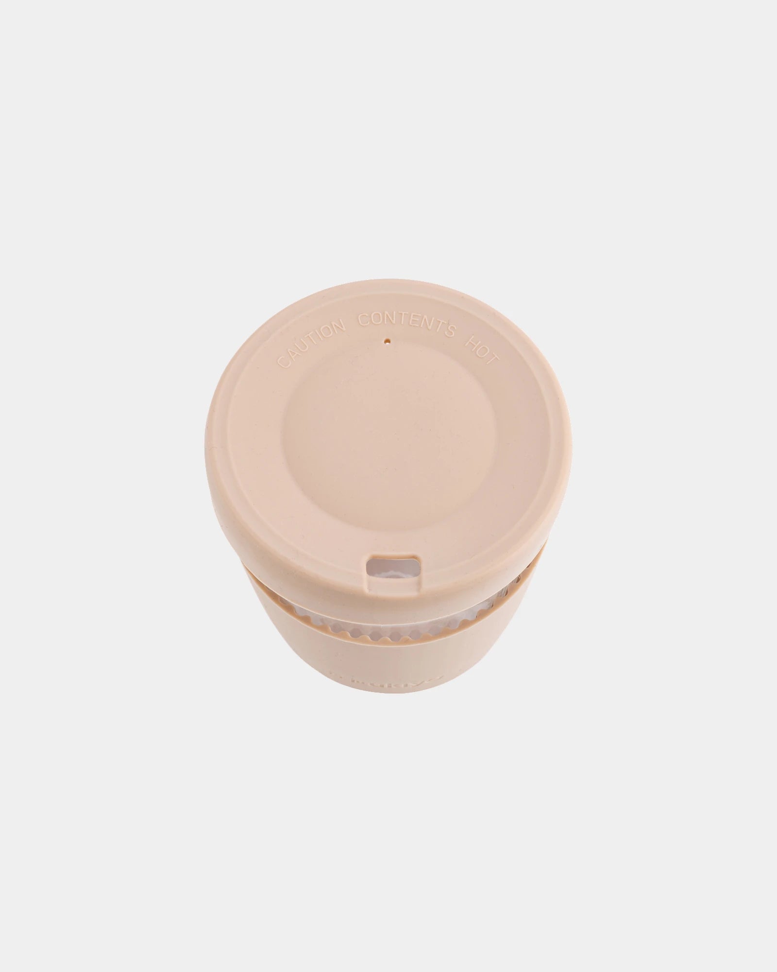 Bicchiere vetro borosilicato 360ml con coperchio da personalizzare