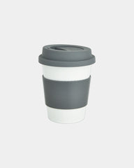 Tazza da caffè in PLA biodegradabile da personalizzare - Grigio