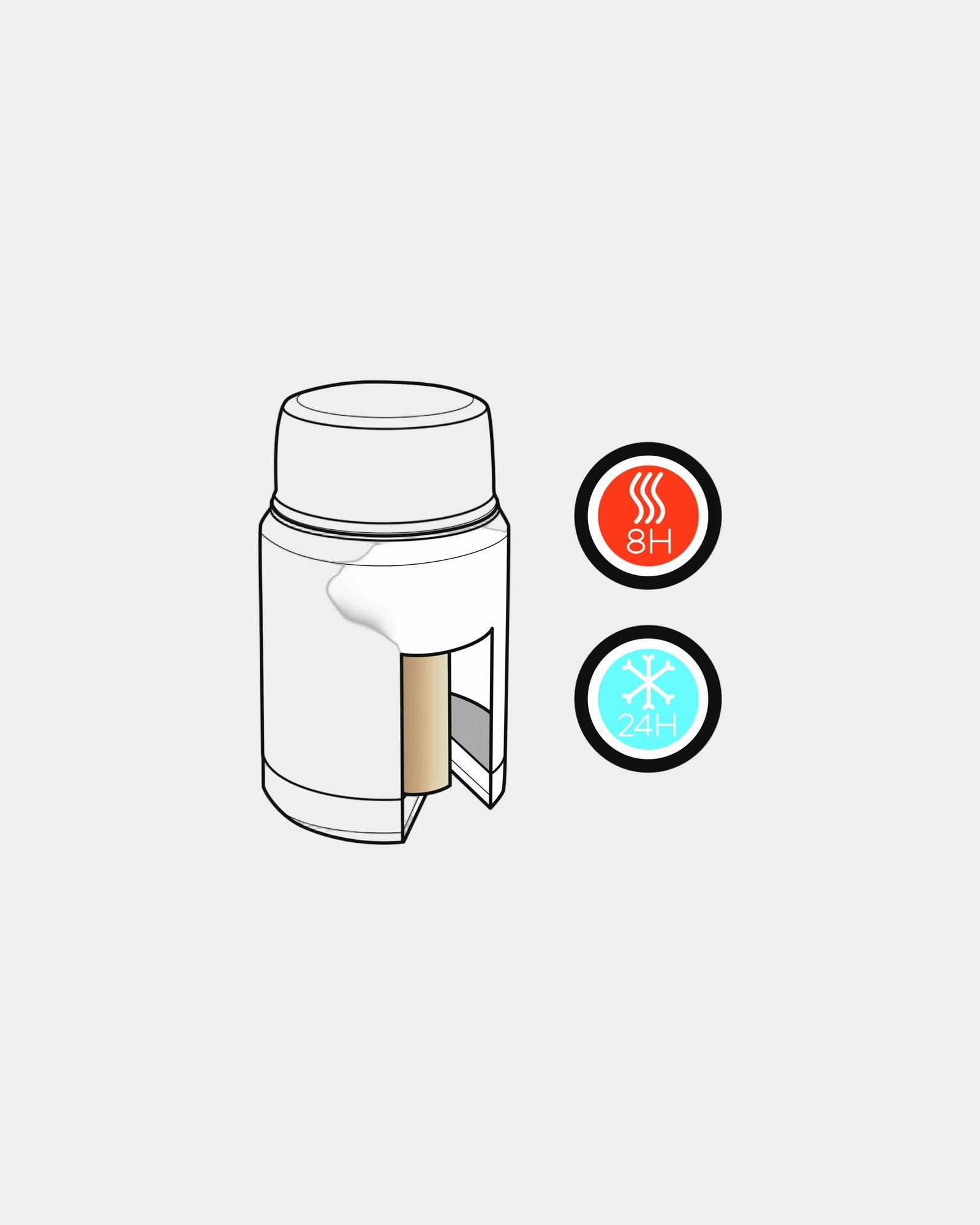 Contenitore alimentare acciaio inox 500ml da personalizzare - 5