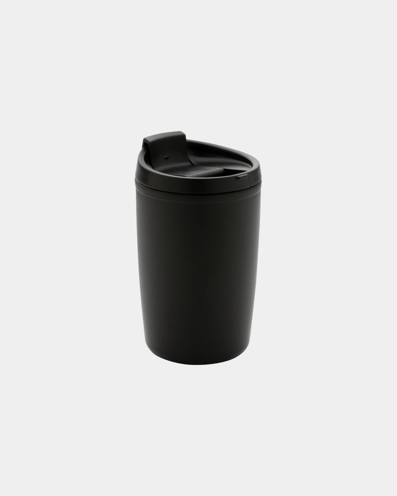 Mug PP riciclato GRS 300ml con coperchio da personalizzare - Nero