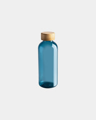 Borraccia riciclata rPET 600ml coperchio da personalizzare - Blu