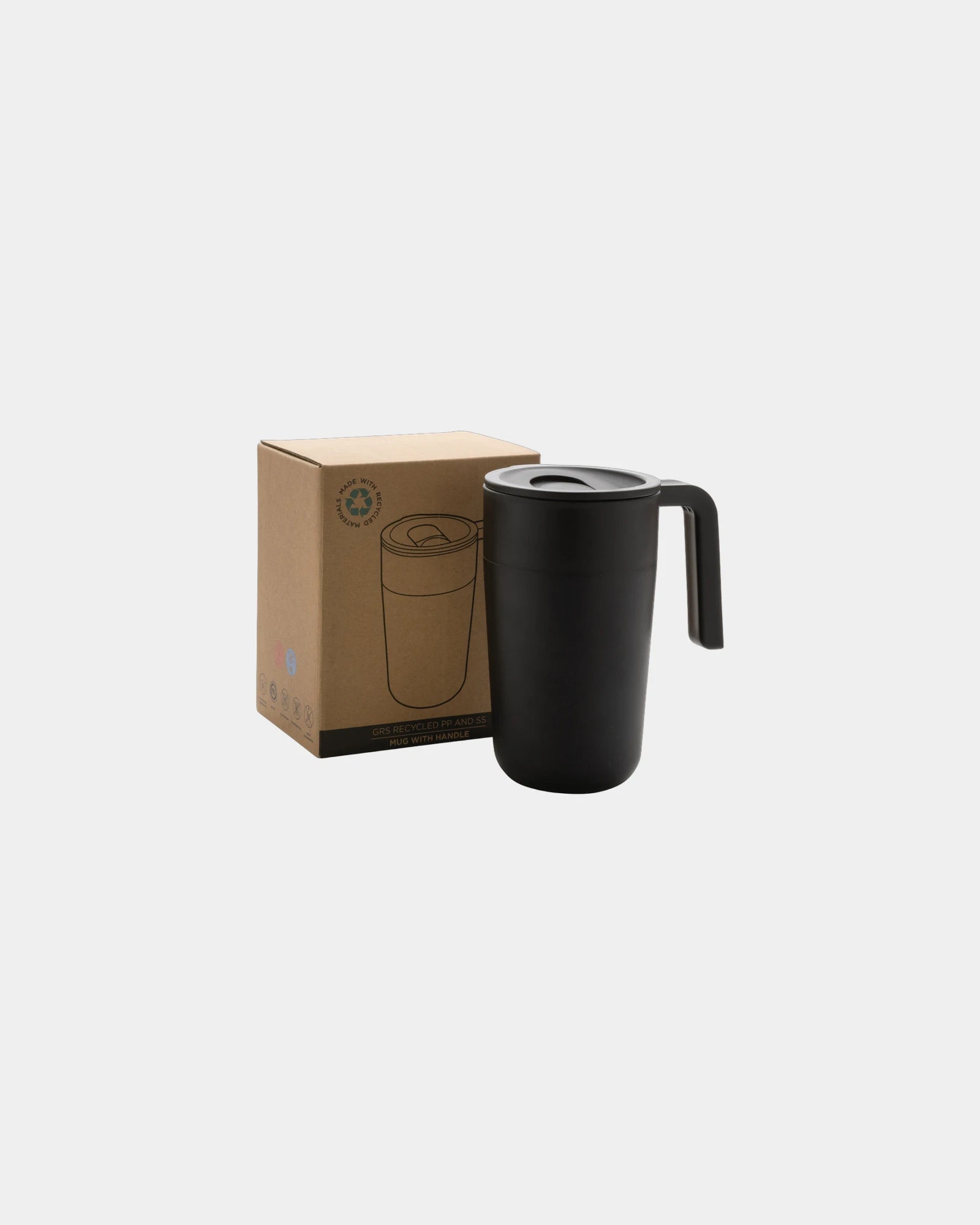 Tazza acciaio inox riciclato GRS 480ml da personalizzare - 1