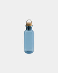 Borraccia RPET riciclato 680ml coperchio bambù da personalizzare - Blu