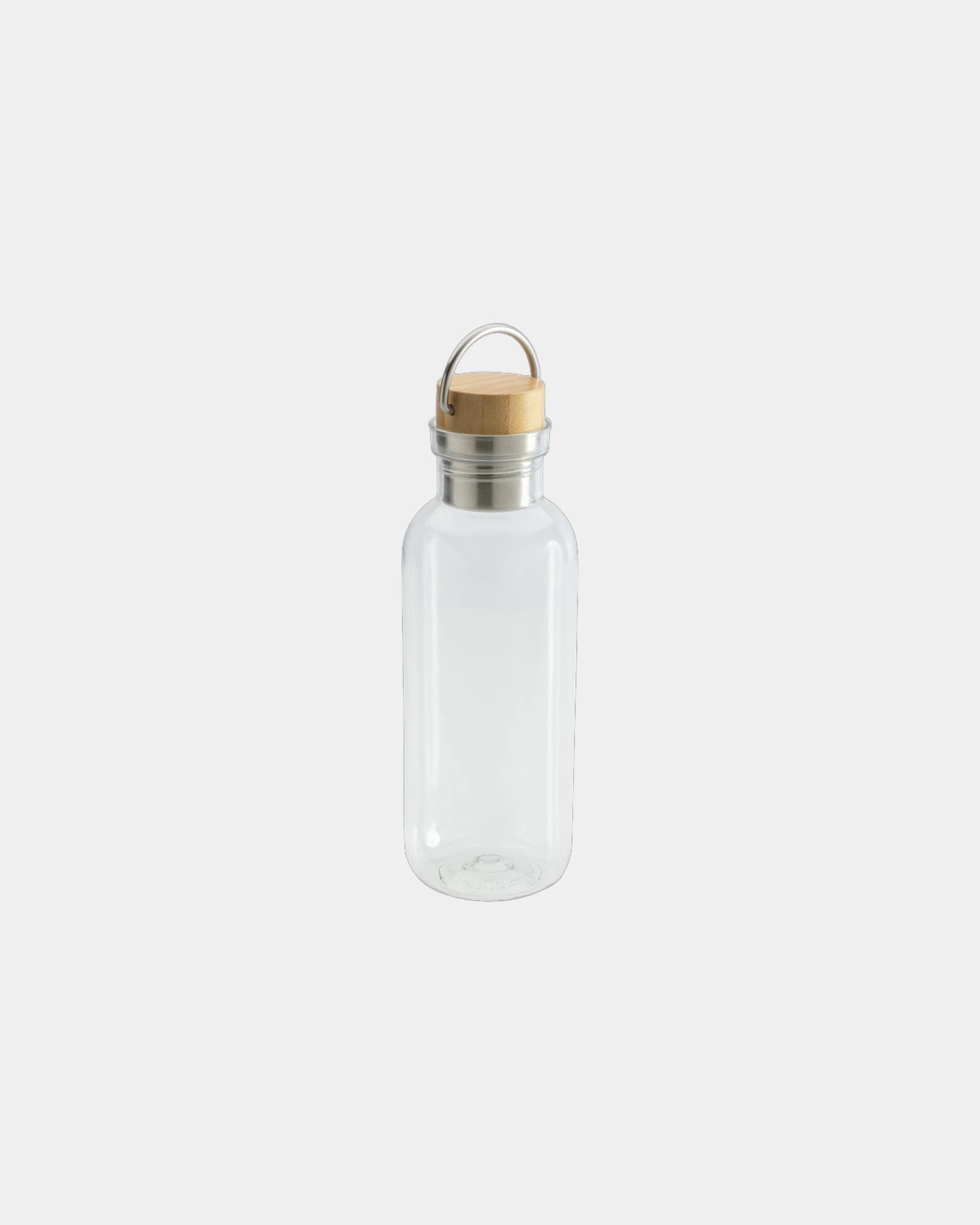 Borraccia RPET riciclato 680ml coperchio bambù da personalizzare - Trasparente
