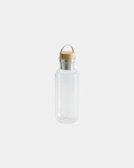 Borraccia RPET riciclato 680ml coperchio bambù da personalizzare - Trasparente