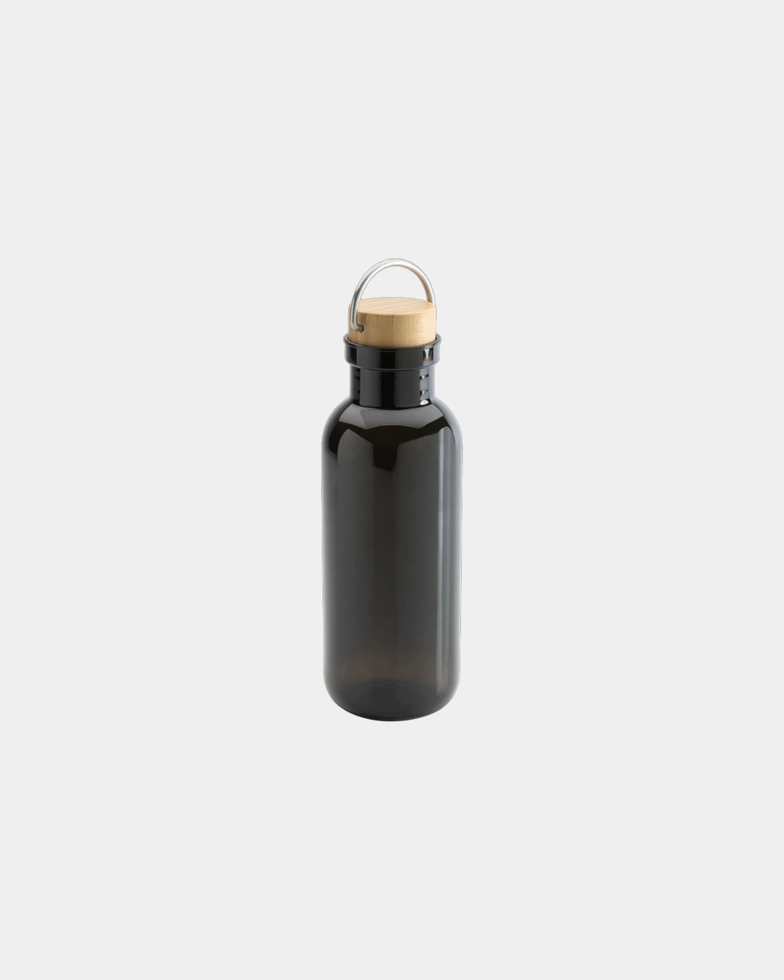 Borraccia RPET riciclato 680ml coperchio bambù da personalizzare - Nero