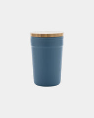 Mug PP riciclato GRS 300ml coperchio bambù da personalizzare - 8