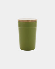Mug PP riciclato GRS 300ml coperchio bambù da personalizzare - 13