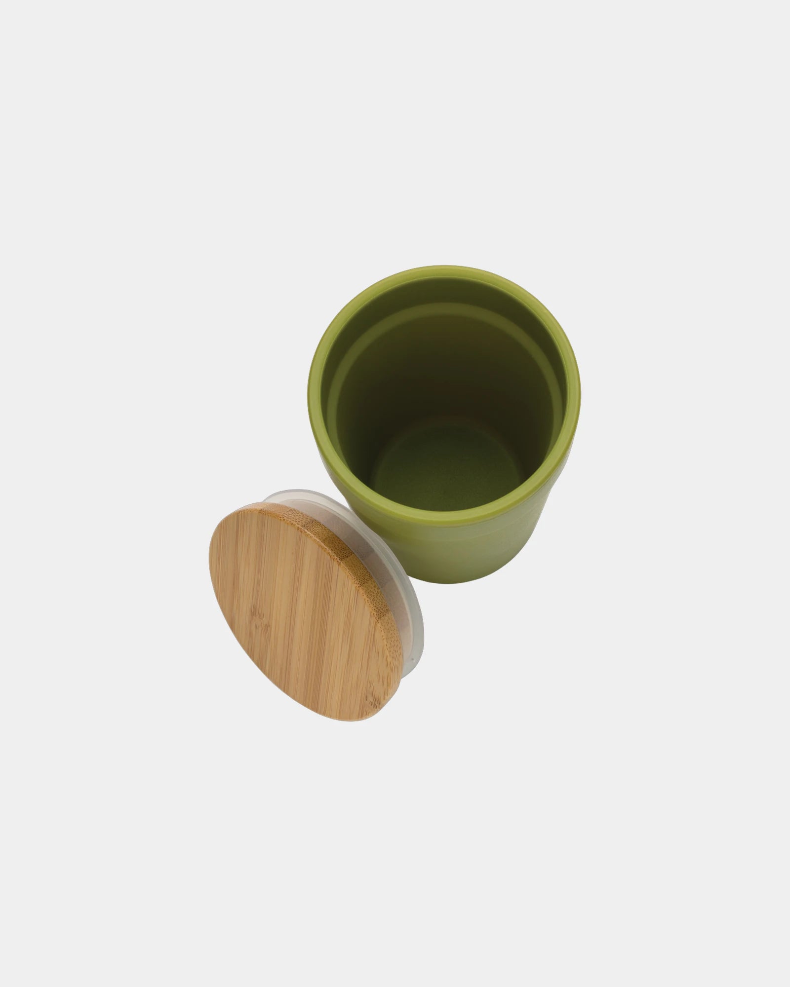 Mug PP riciclato GRS 300ml coperchio bambù da personalizzare - 14