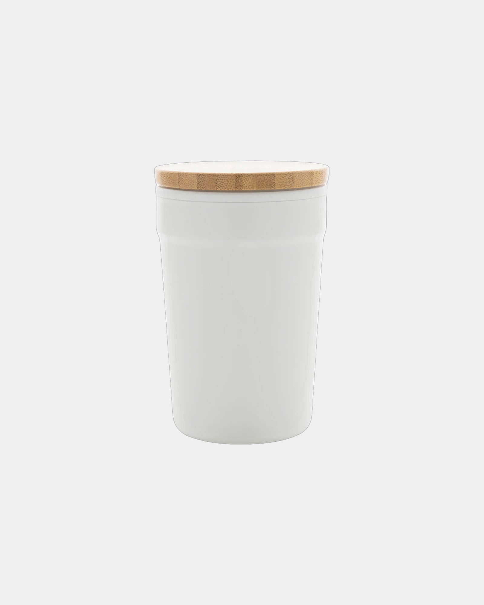 Mug PP riciclato GRS 300ml coperchio bambù da personalizzare - 3