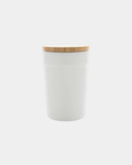 Mug PP riciclato GRS 300ml coperchio bambù da personalizzare - 3