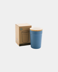 Mug PP riciclato GRS 300ml coperchio bambù da personalizzare - 6