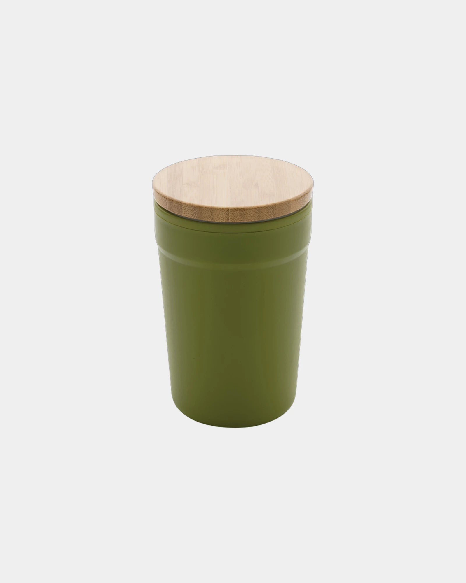 Mug PP riciclato GRS 300ml coperchio bambù da personalizzare - Verde