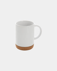 Mug ceramica base sughero 280ml da personalizzare - Bianco