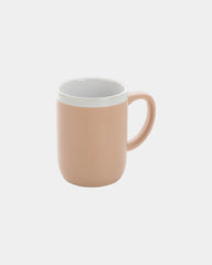 Mug ceramica 300ml bordo bianco da personalizzare - Marrone