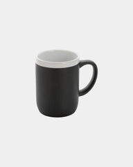 Mug ceramica 300ml bordo bianco da personalizzare - Nero