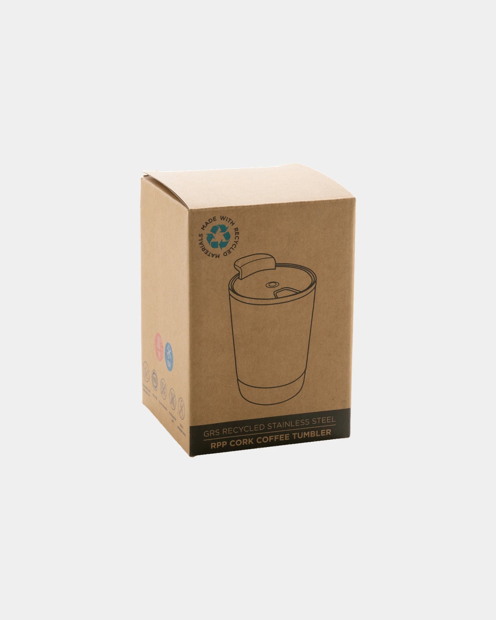 Tazza da caffè sughero e acciaio riciclato 300ml da personalizzare