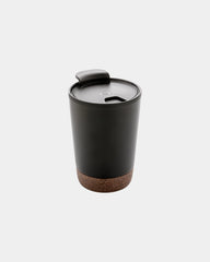 Tazza da caffè sughero e acciaio riciclato 300ml da personalizzare - Nero