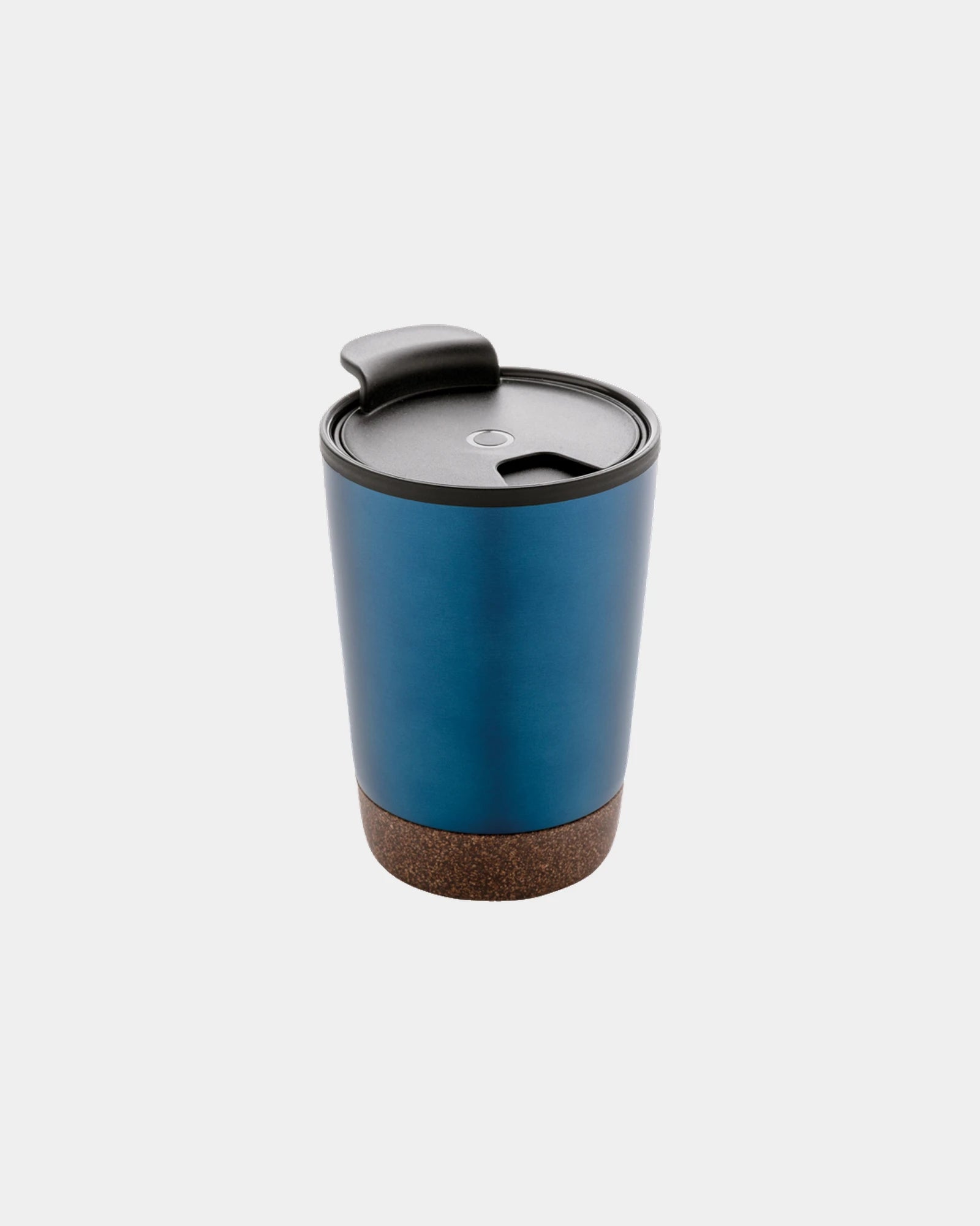 Tazza da caffè sughero e acciaio riciclato 300ml da personalizzare - Blu