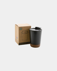 Tazza da caffè sughero e acciaio riciclato 300ml da personalizzare
