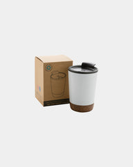 Tazza da caffè sughero e acciaio riciclato 300ml da personalizzare